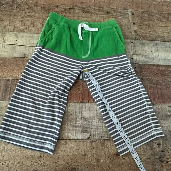 Mini Boden Boys' Size 10 Green & Striped Drawstring Shorts - Picture 5 of 8